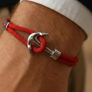 Red Anchor Bracelet